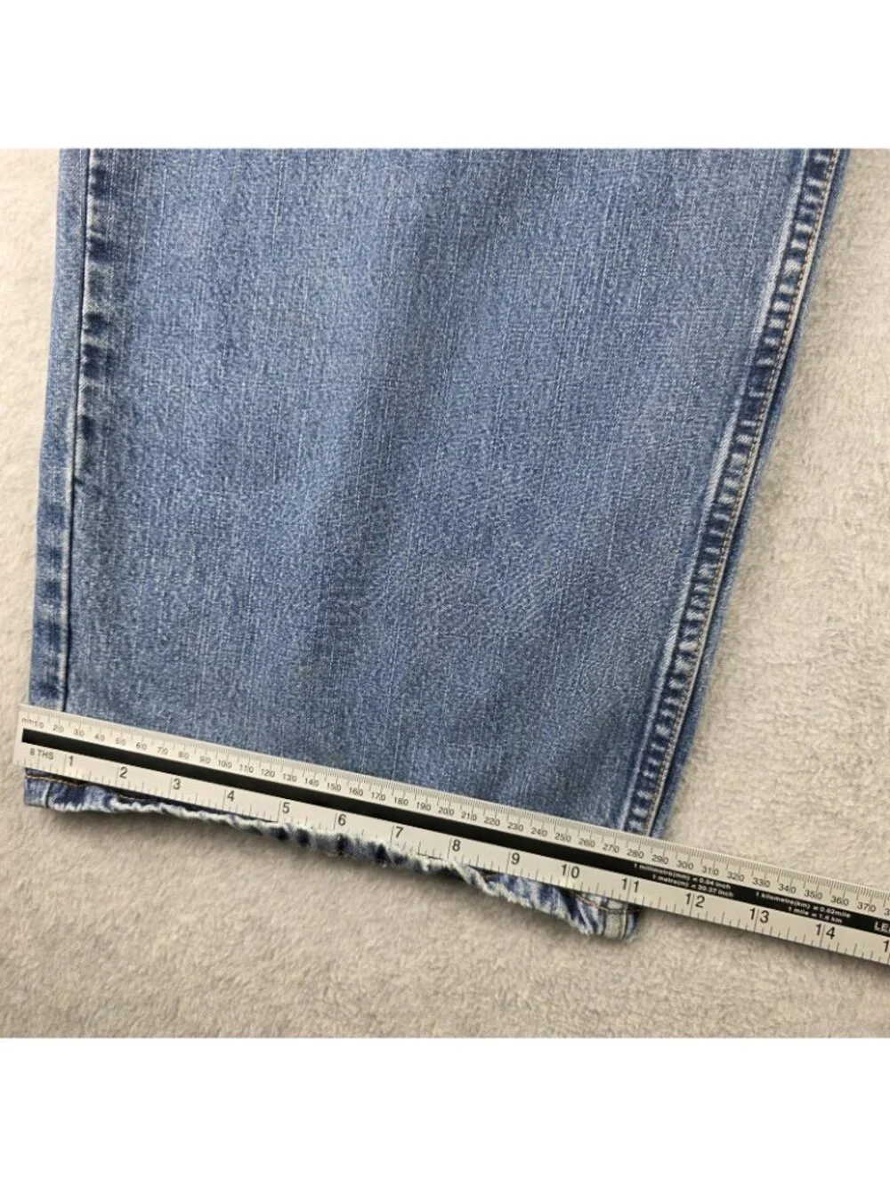 Levis 599 Giant Fit Jeans Mens 36x30 Blue Wide Leg High Rise Zip Fly Denim